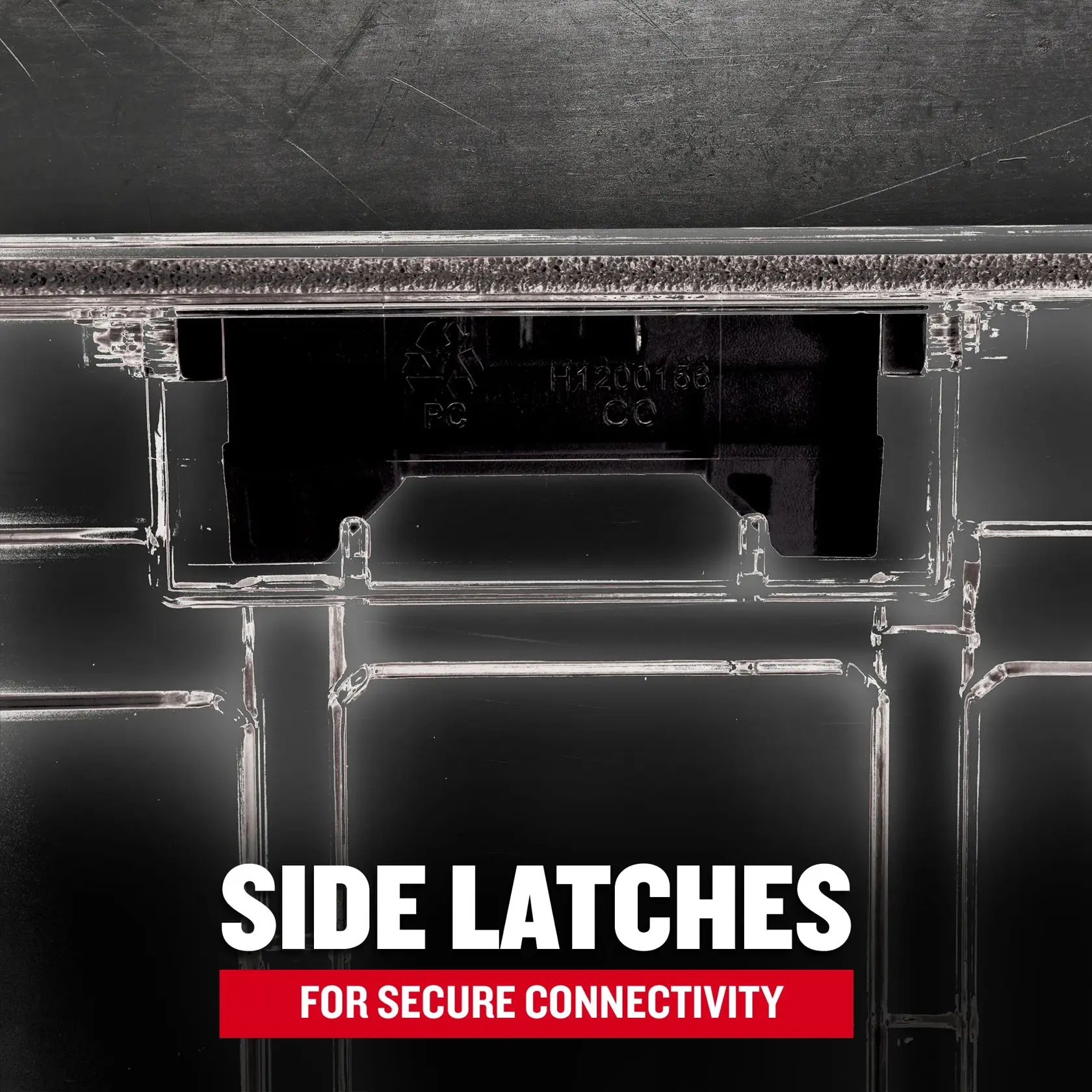Side Latches for Secure Connectivity Graphic