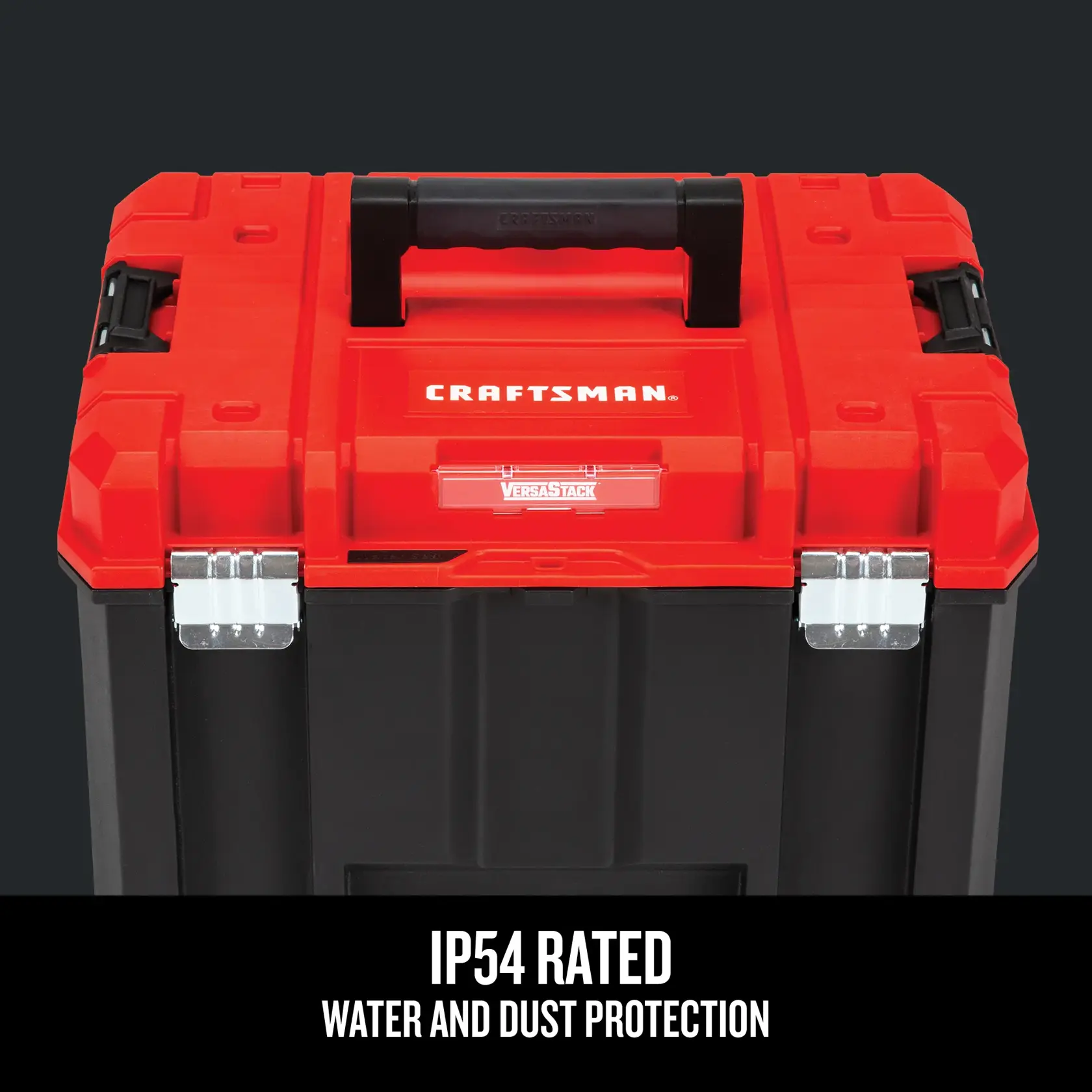 Graphic of CRAFTSMAN Storage: Versastack highlighting product features