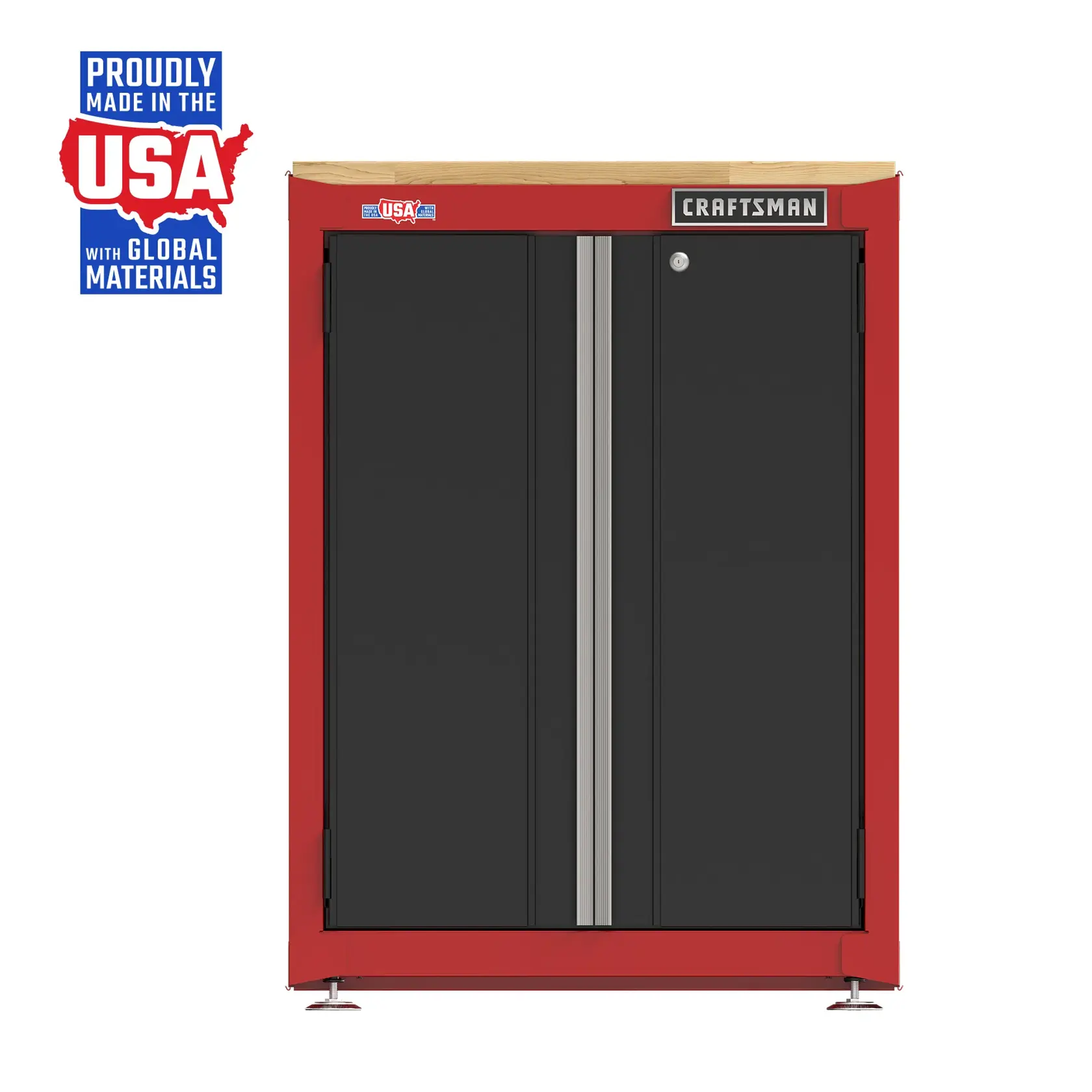 Graphic of CRAFTSMAN Storage: Cabinets & Chests Stationary highlighting product features