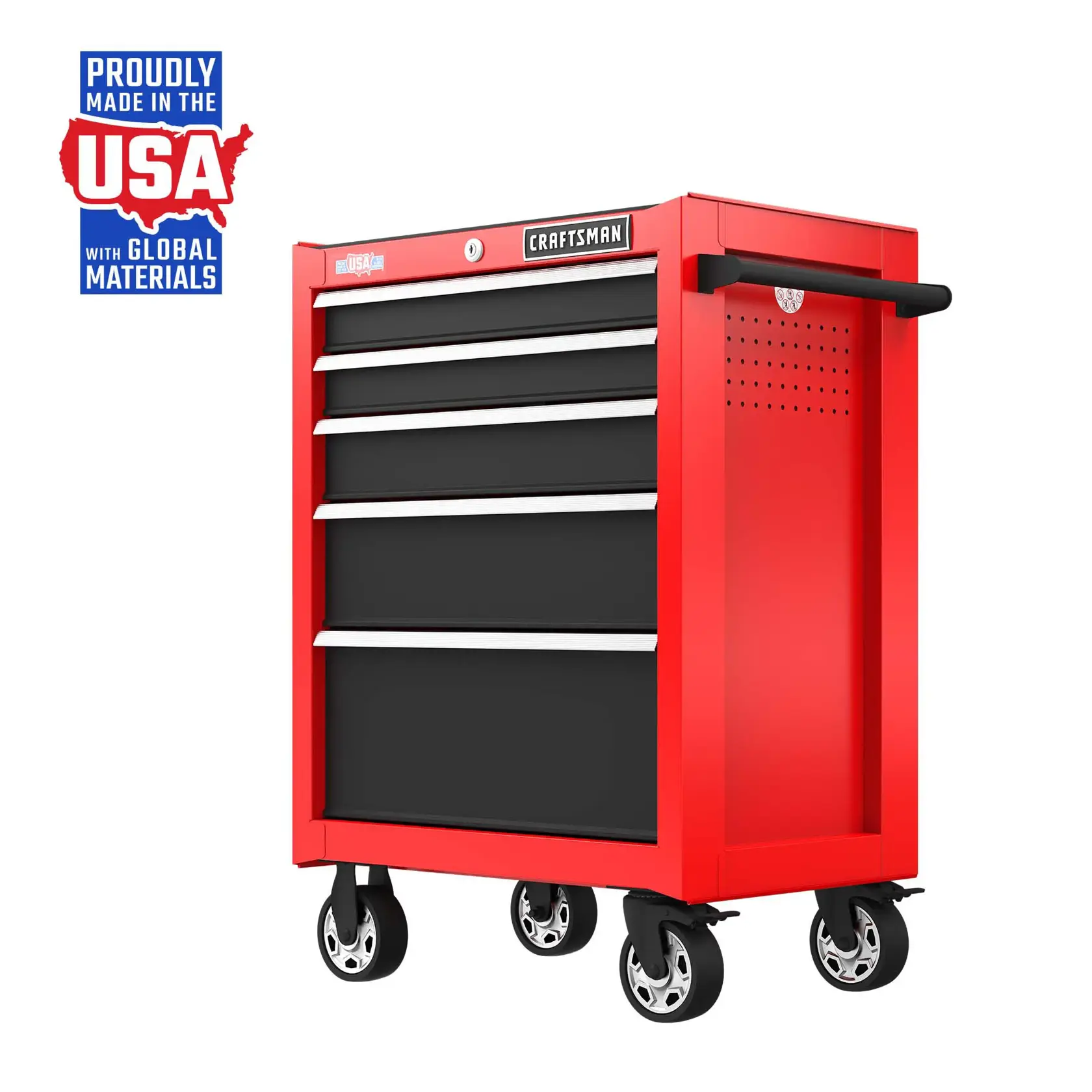 Graphic of CRAFTSMAN Storage: Cabinets & Chests Rolling highlighting product features
