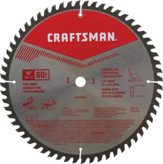 10 inch 60 tooth carbide miter table saw blade.