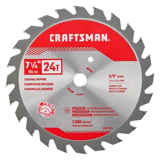 View of CRAFTSMAN Blades: Table Saw on white background