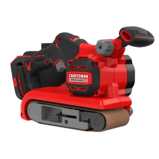 V20* Brushless RP Belt Sander on white background.