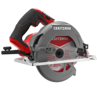 Profile of 15 amp seven and a quarter inch circular saw.