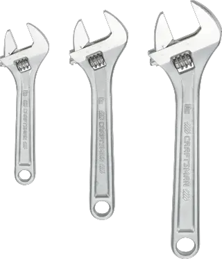 View of CRAFTSMAN Wrenches: Adjustable on white background