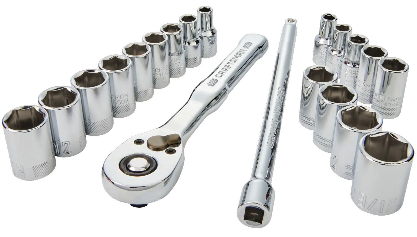 CRAFTSMAN 20 piece Low Profile 1/4" Drive Mechanics Set view 1