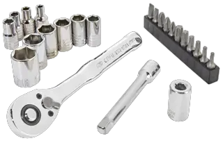 CRAFTSMAN Low Profile 24PC 1/4IN DR Nano Mech Set SAE LOW PRO view 1