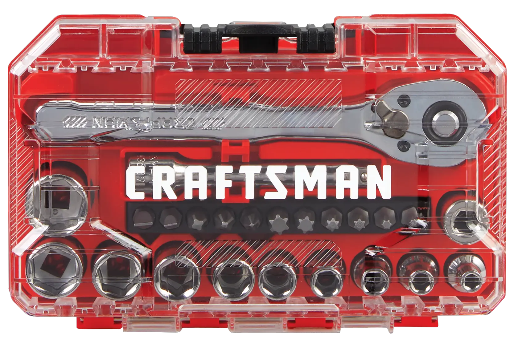 CRAFTSMAN Low Profile 24PC 1/4IN DR Nano Mech Set SAE LOW PRO view 2