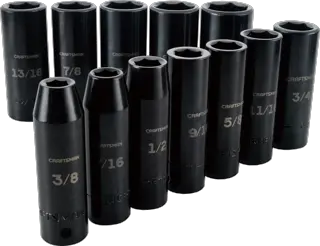 View of CRAFTSMAN Sockets: Impact on white background