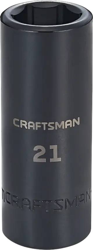 Half inch drive 21 millimeter metric deep impact socket.