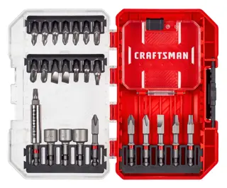 View of CRAFTSMAN Drill Bits: Set on white background