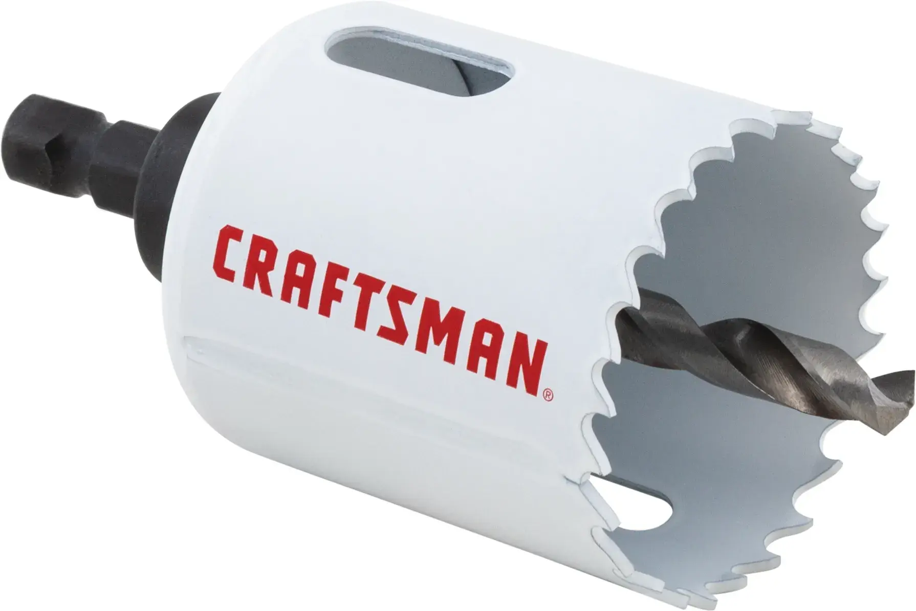 View of CRAFTSMAN Hole Saws on white background