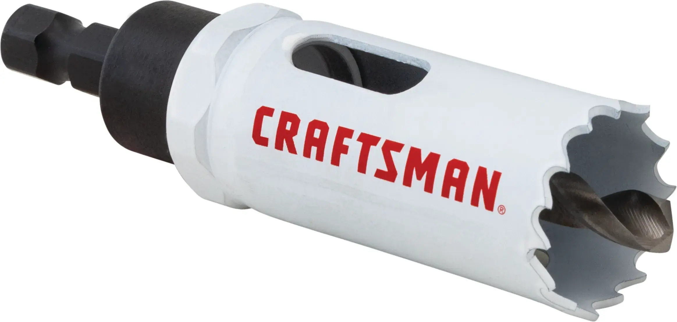 View of CRAFTSMAN Hole Saws on white background