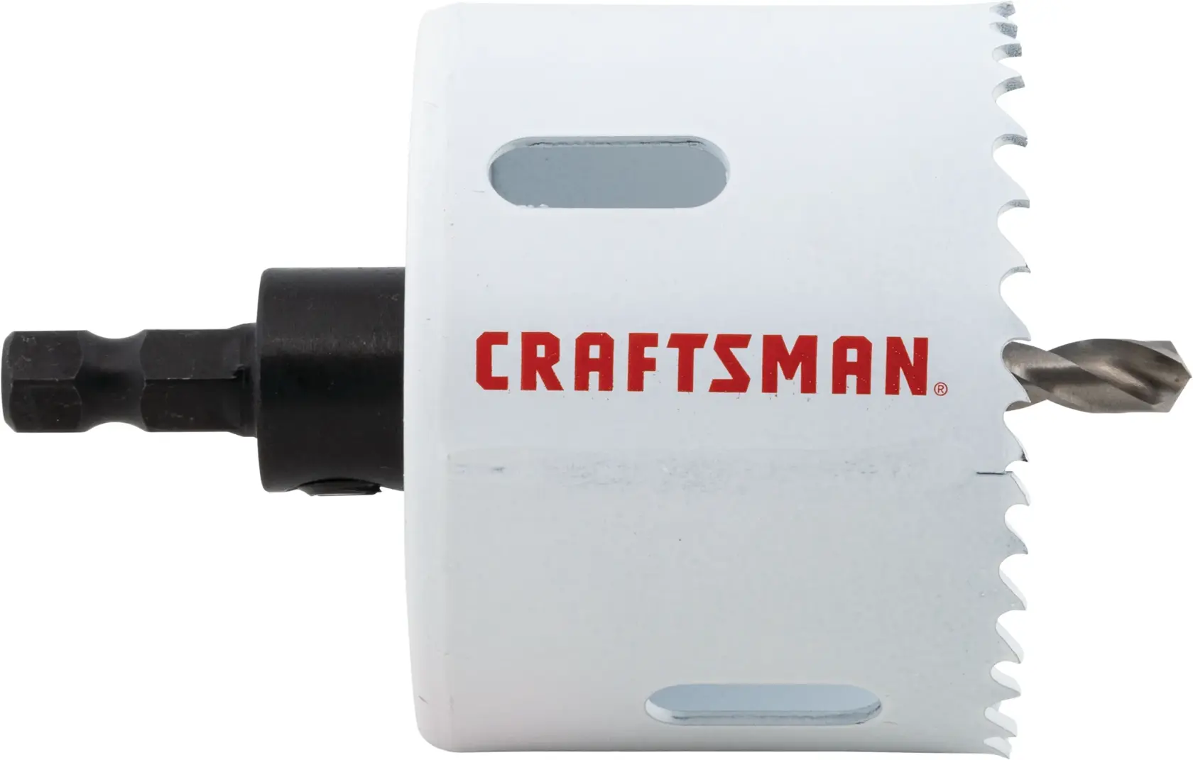 View of CRAFTSMAN Hole Saws on white background