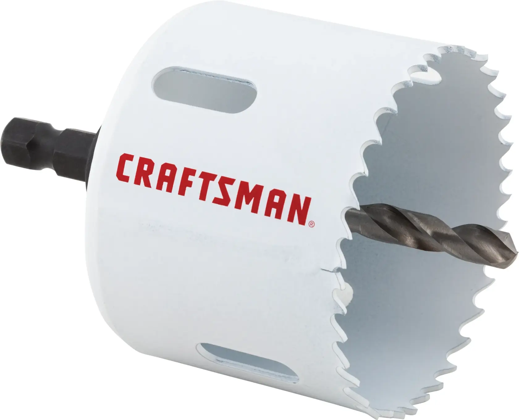 View of CRAFTSMAN Hole Saws on white background