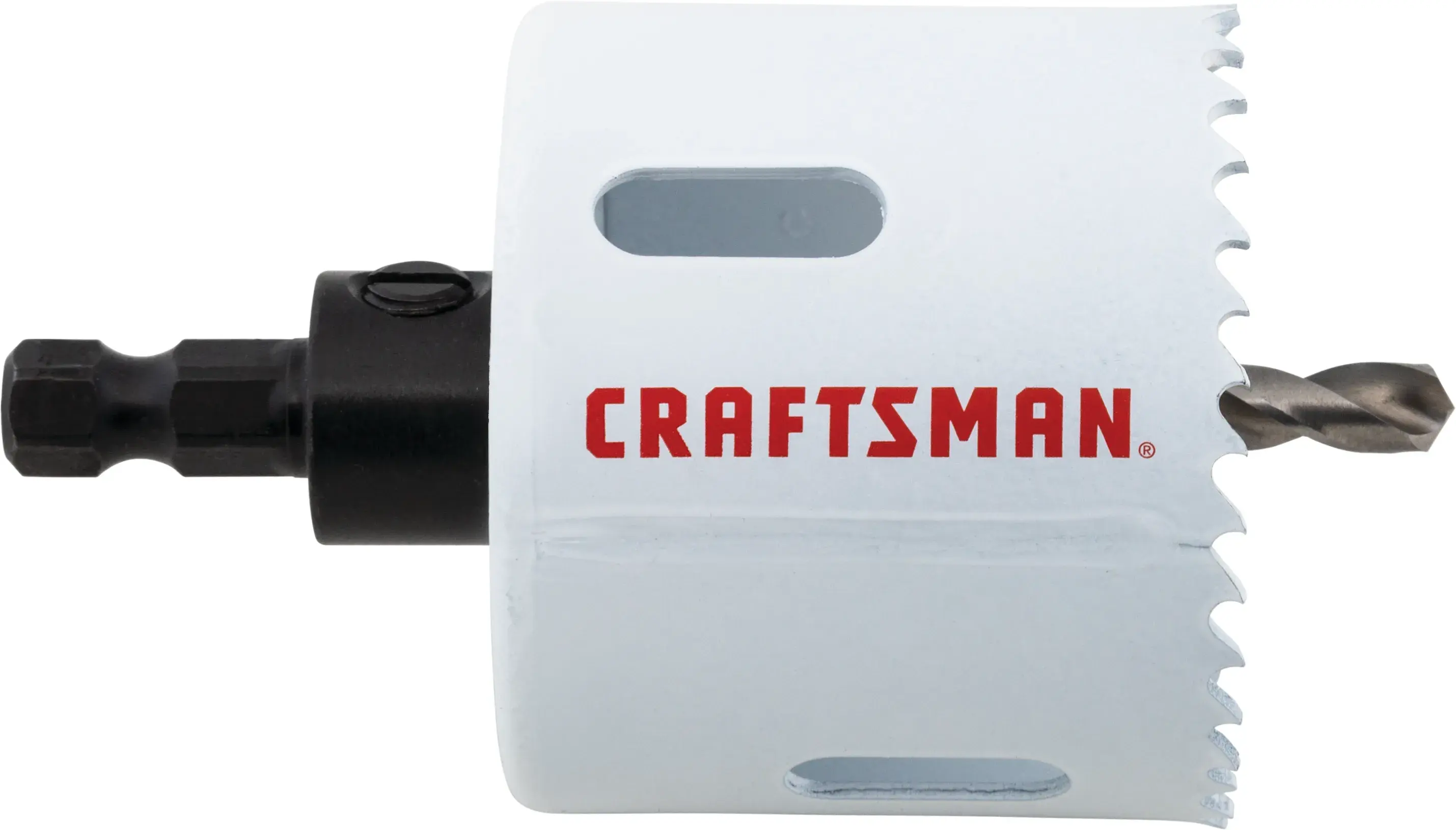 View of CRAFTSMAN Hole Saws on white background