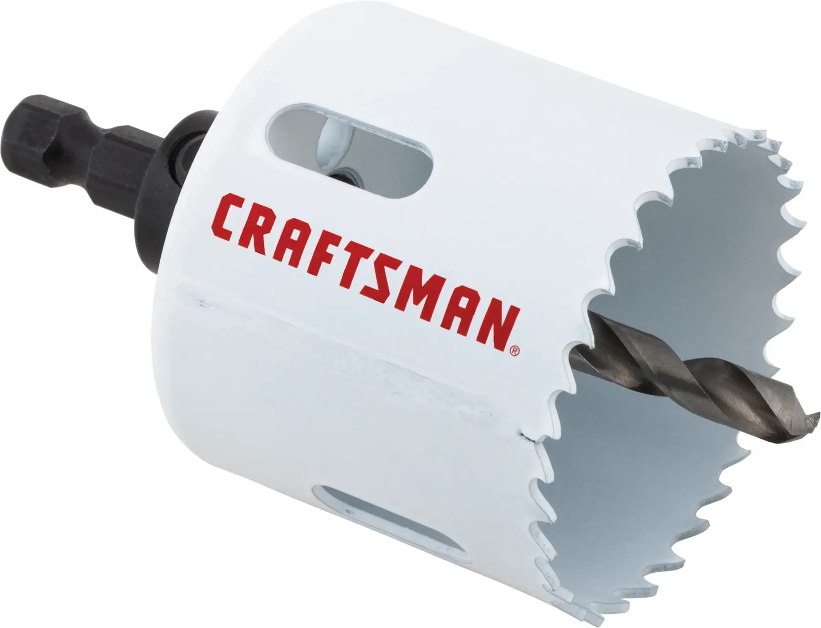 View of CRAFTSMAN Hole Saws on white background