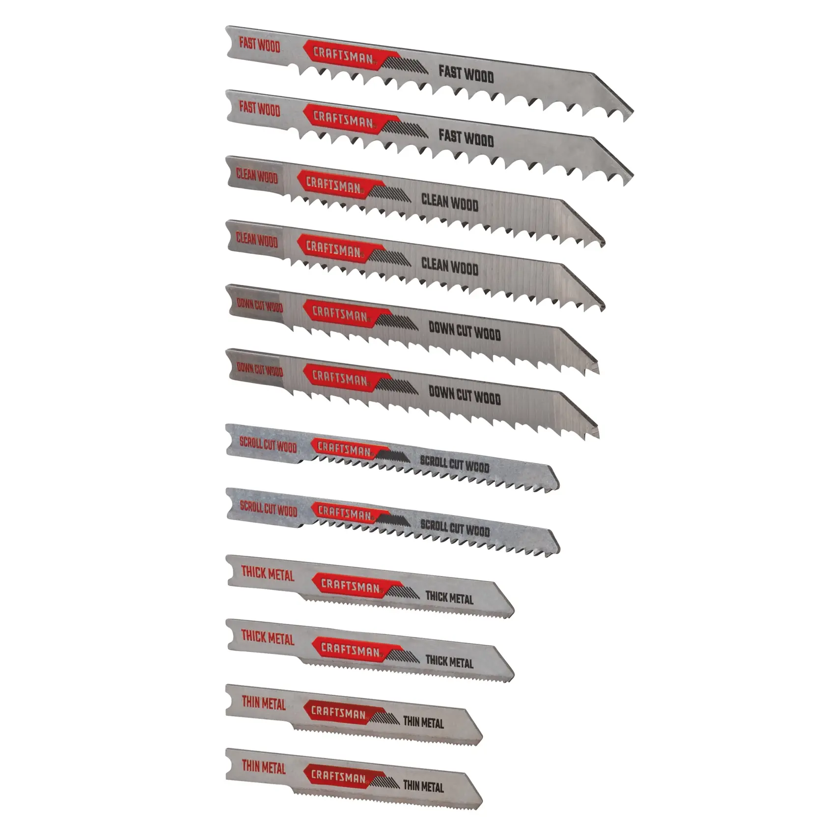 CRAFTSMAN U-shank Jig Saw Blade Set (12-Piece)
