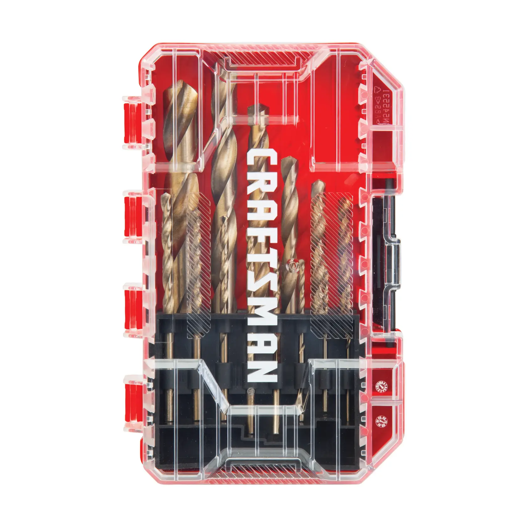 Craftsman drill bit set CMAF1256 white background beauty shot top view