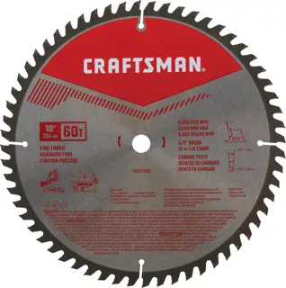 10 inch 60 tooth carbide miter table saw blade.