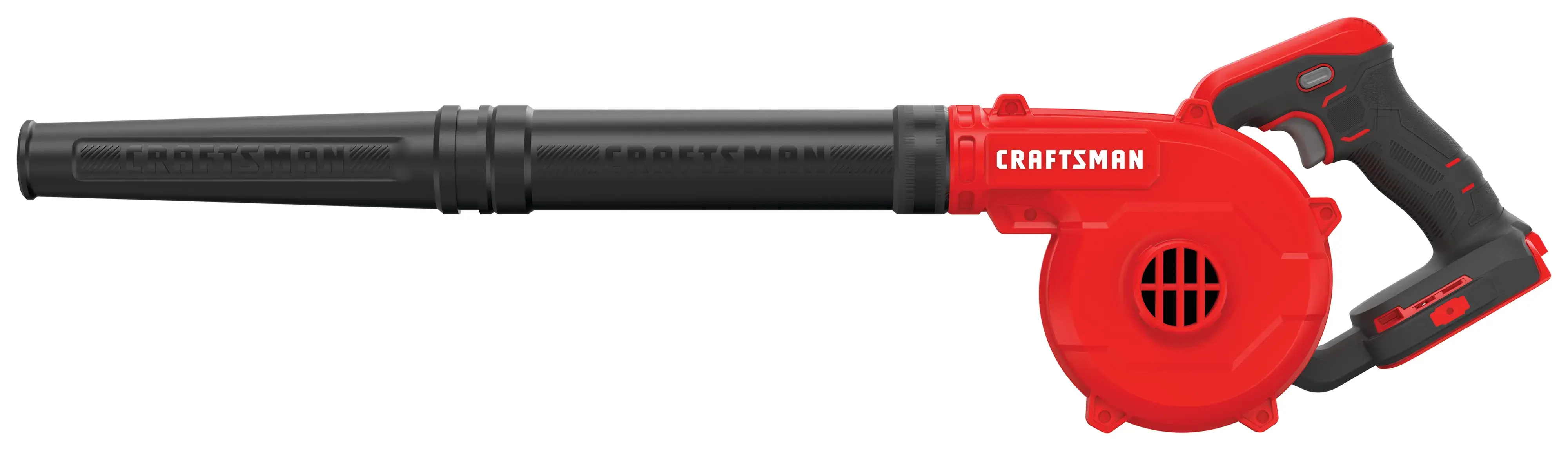 Left profile of  cordless compact blower.