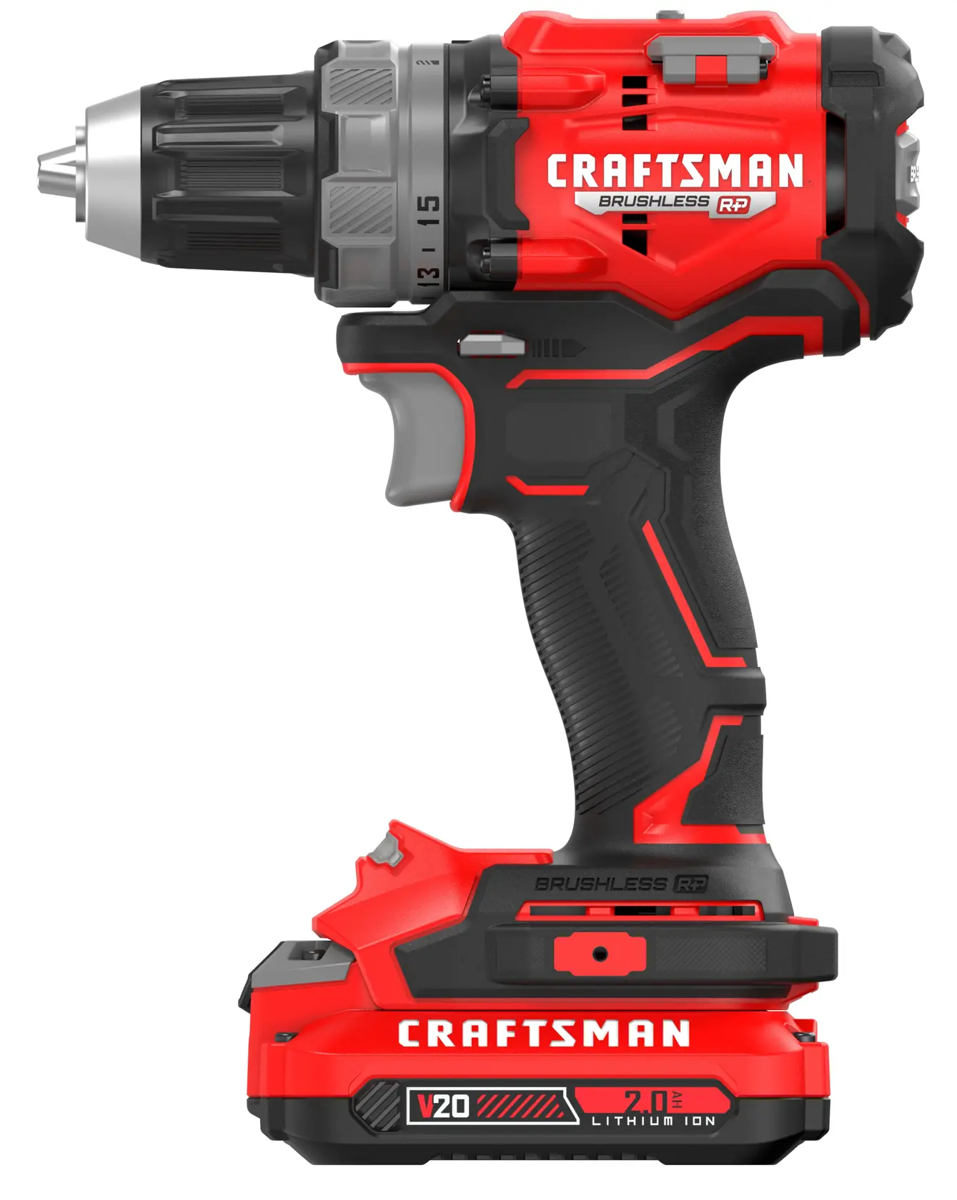 Ensemble de perceuse-visseuse 1/2 po sans fil V20* BRUSHLESS RP™ avec (2) batteries 2,0 Ah et chargeur