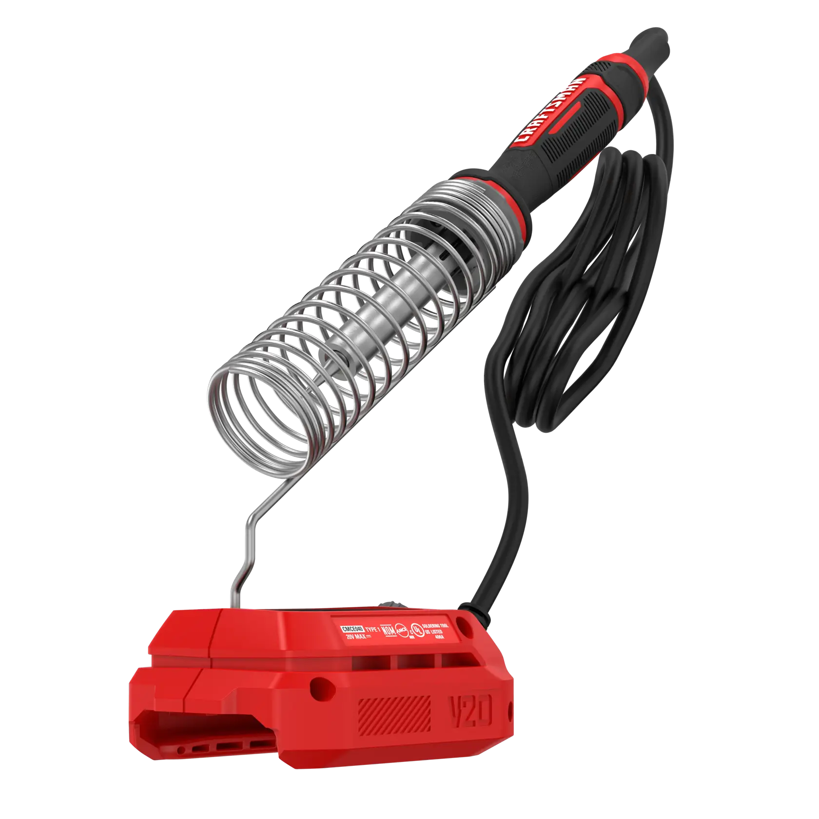 Cordless soldering iron.