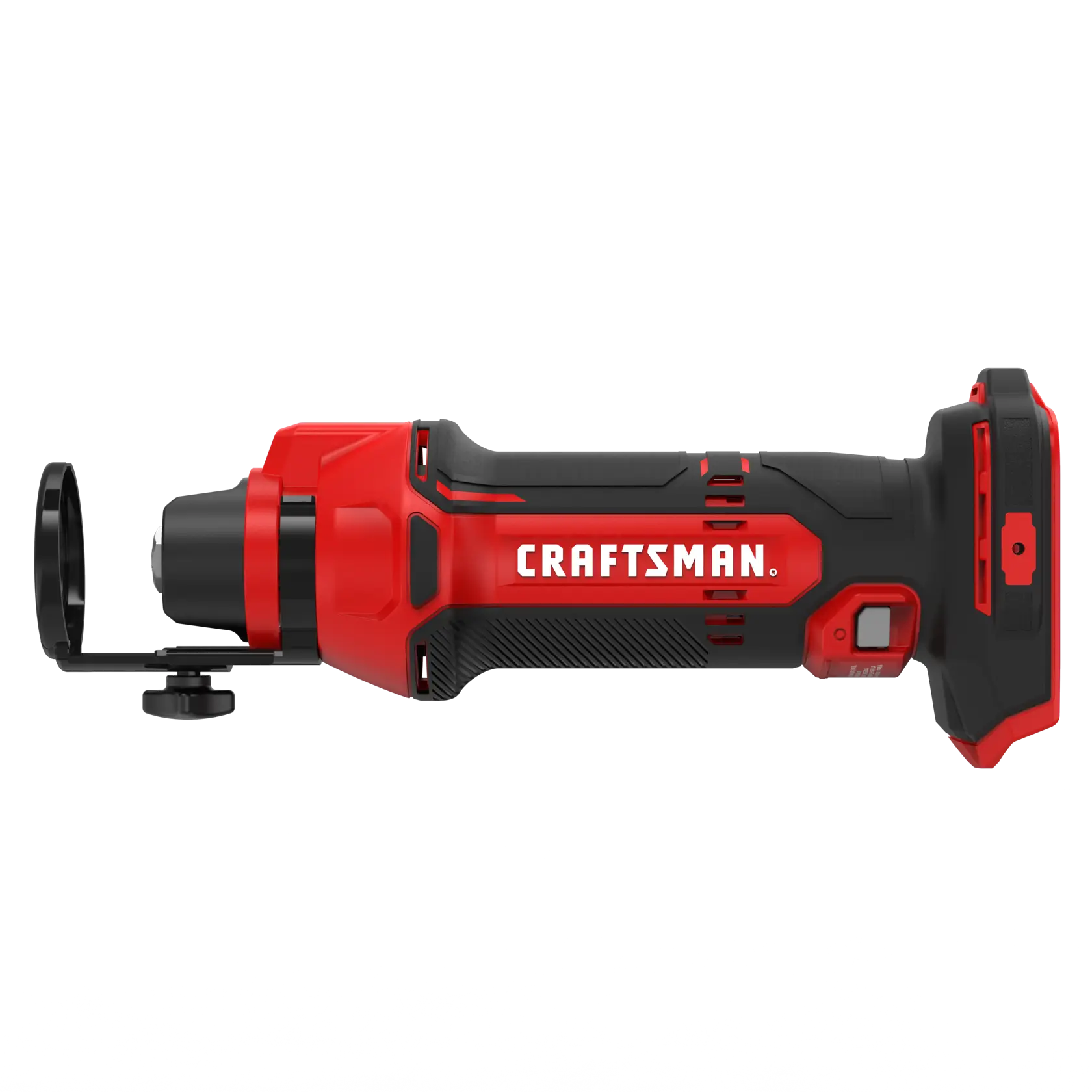 View of CRAFTSMAN Angle Grinder on white background