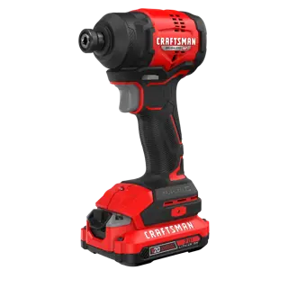 CRAFTSMAN BRUSHLESS RP™ V20* Impact Driver Kit Left Front Angle