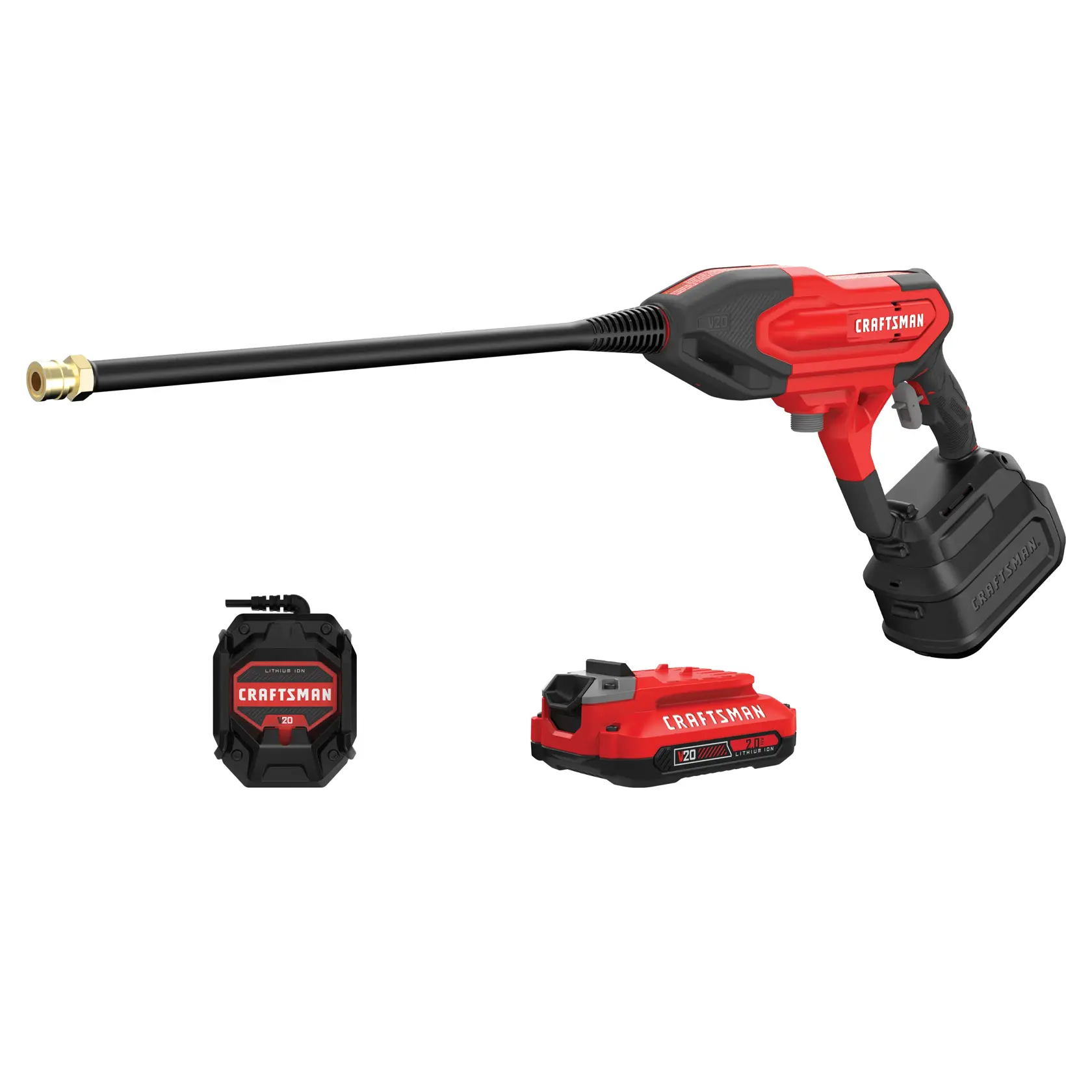 View of CRAFTSMAN Pressure Washers and additional tools in the kit