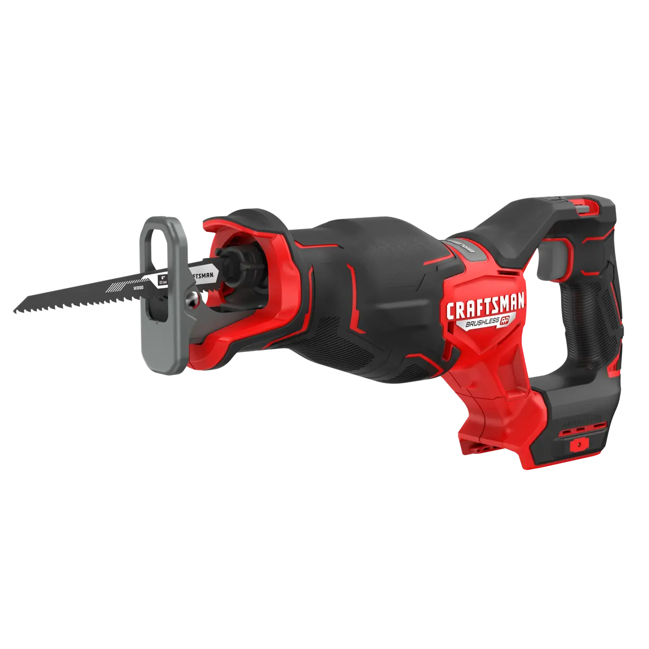 View of CRAFTSMAN Reciprocating Saw on white background