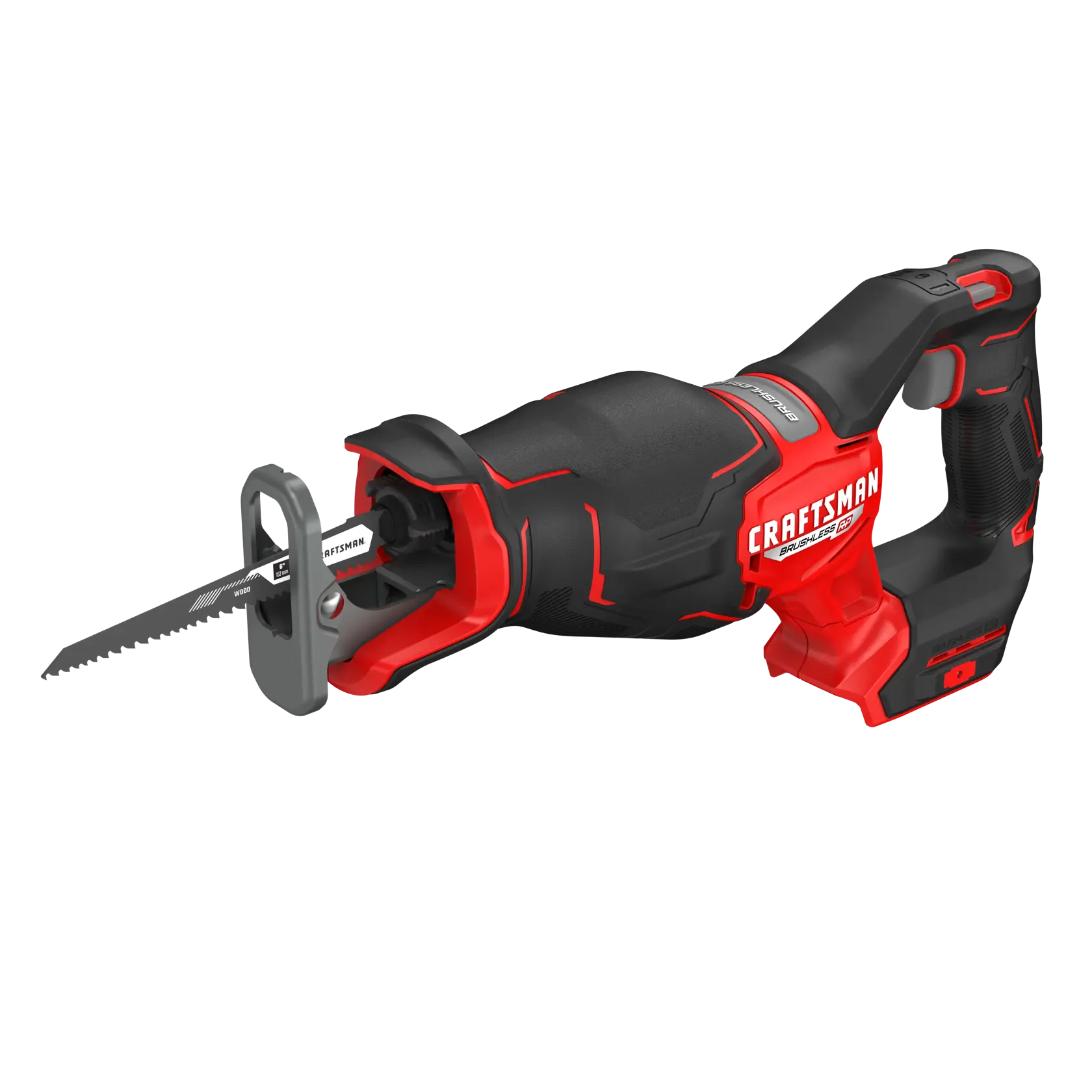 View of CRAFTSMAN Reciprocating Saw on white background