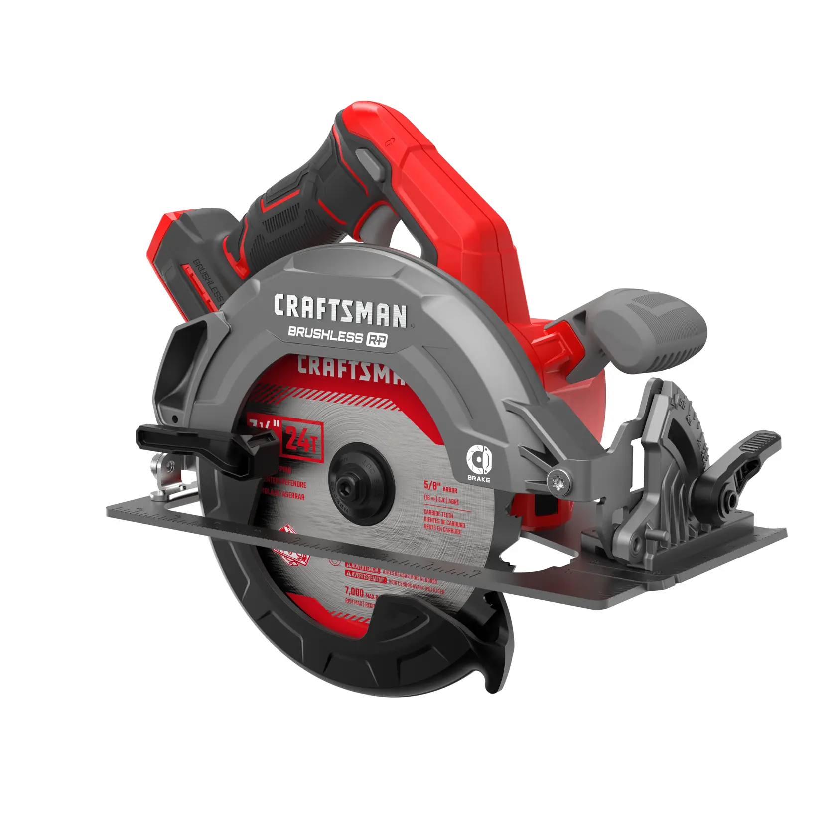 View of CRAFTSMAN Circular Saws on white background