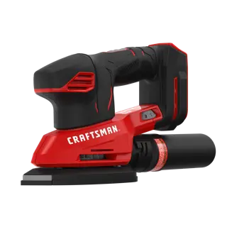 Profile of 20 volt cordless detail sander.