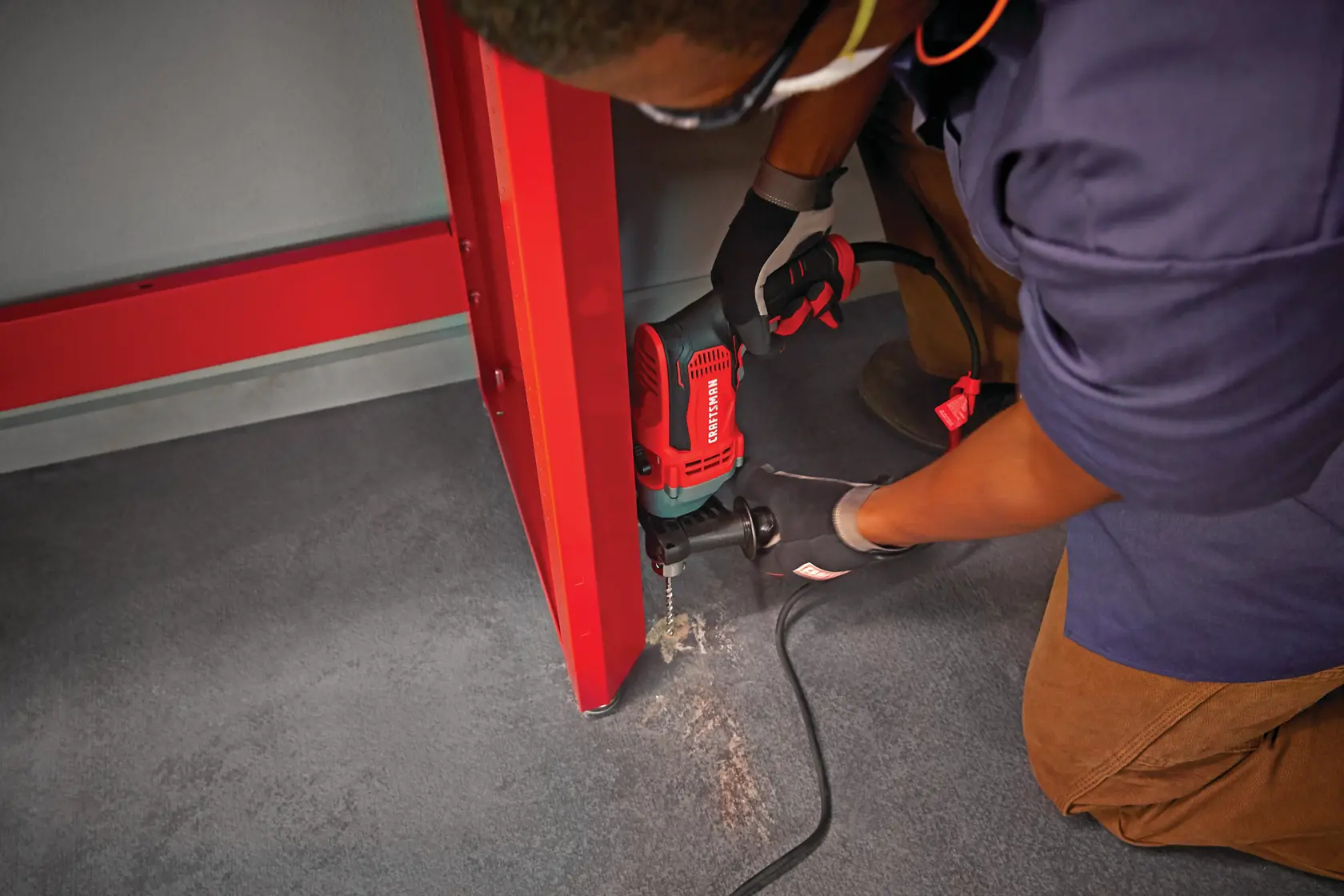 View of CRAFTSMAN Drills: Hammer  being used by consumer