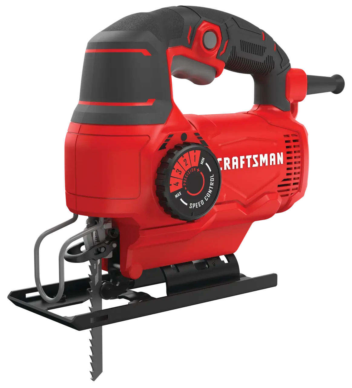 Profile of 5 amp variable speed jig saw .