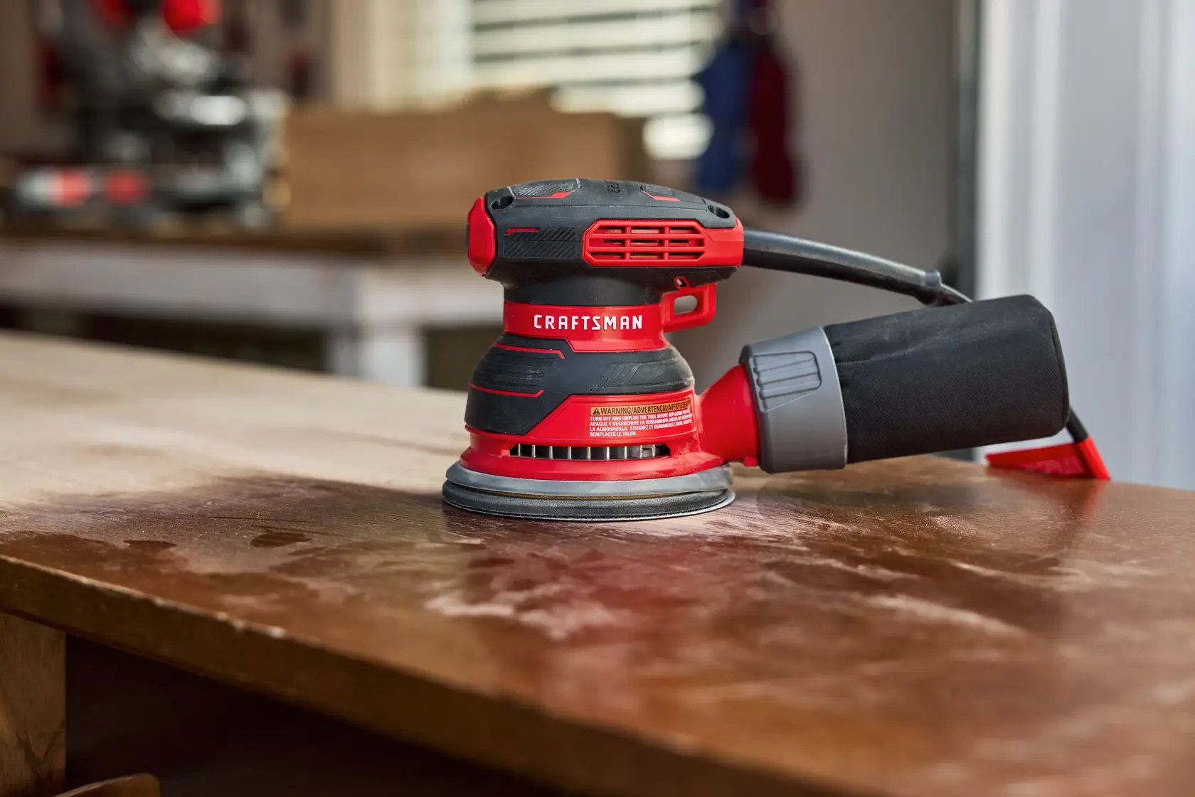 corded 5 in. Electric random orbit sander (3 amp)
