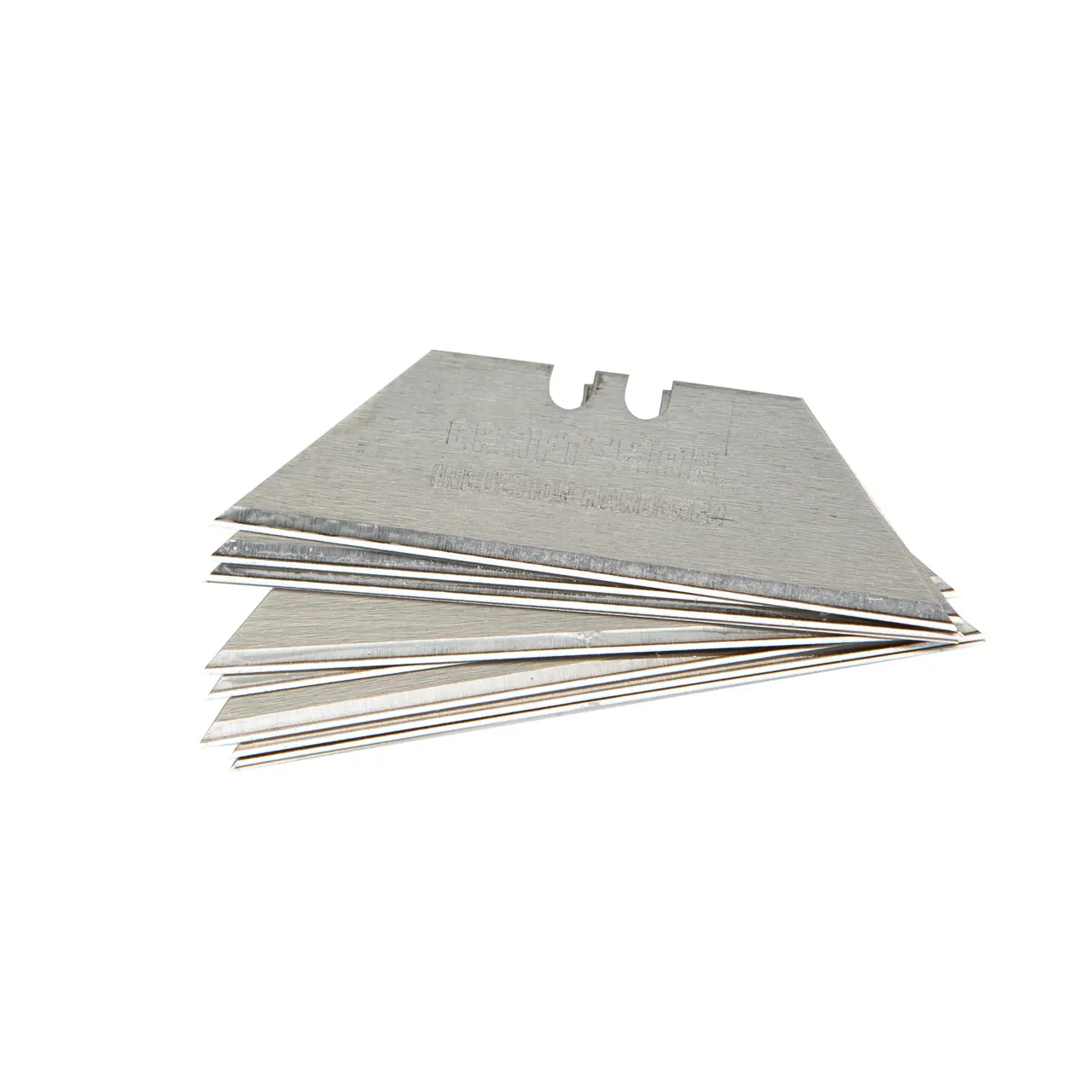 Stanley utility blades pack 11-921 white background beauty shot front angle