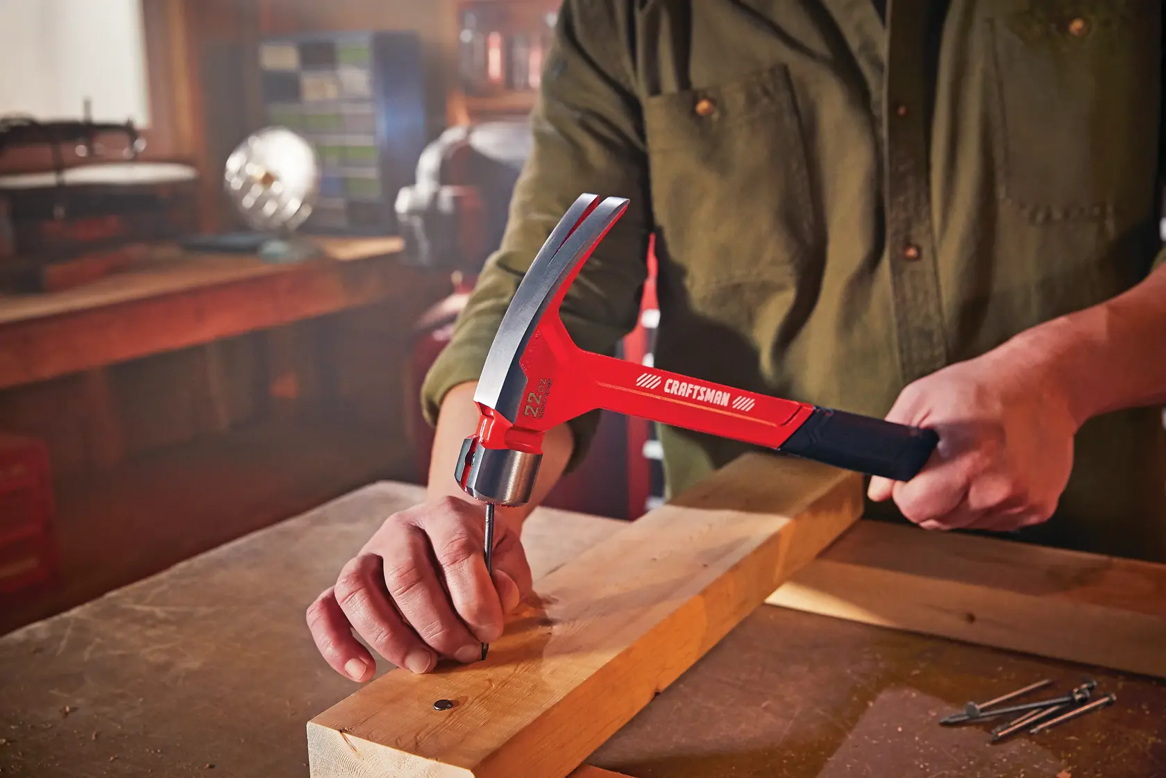 View of CRAFTSMAN Hammers: One-Piece Steel  being used by consumer