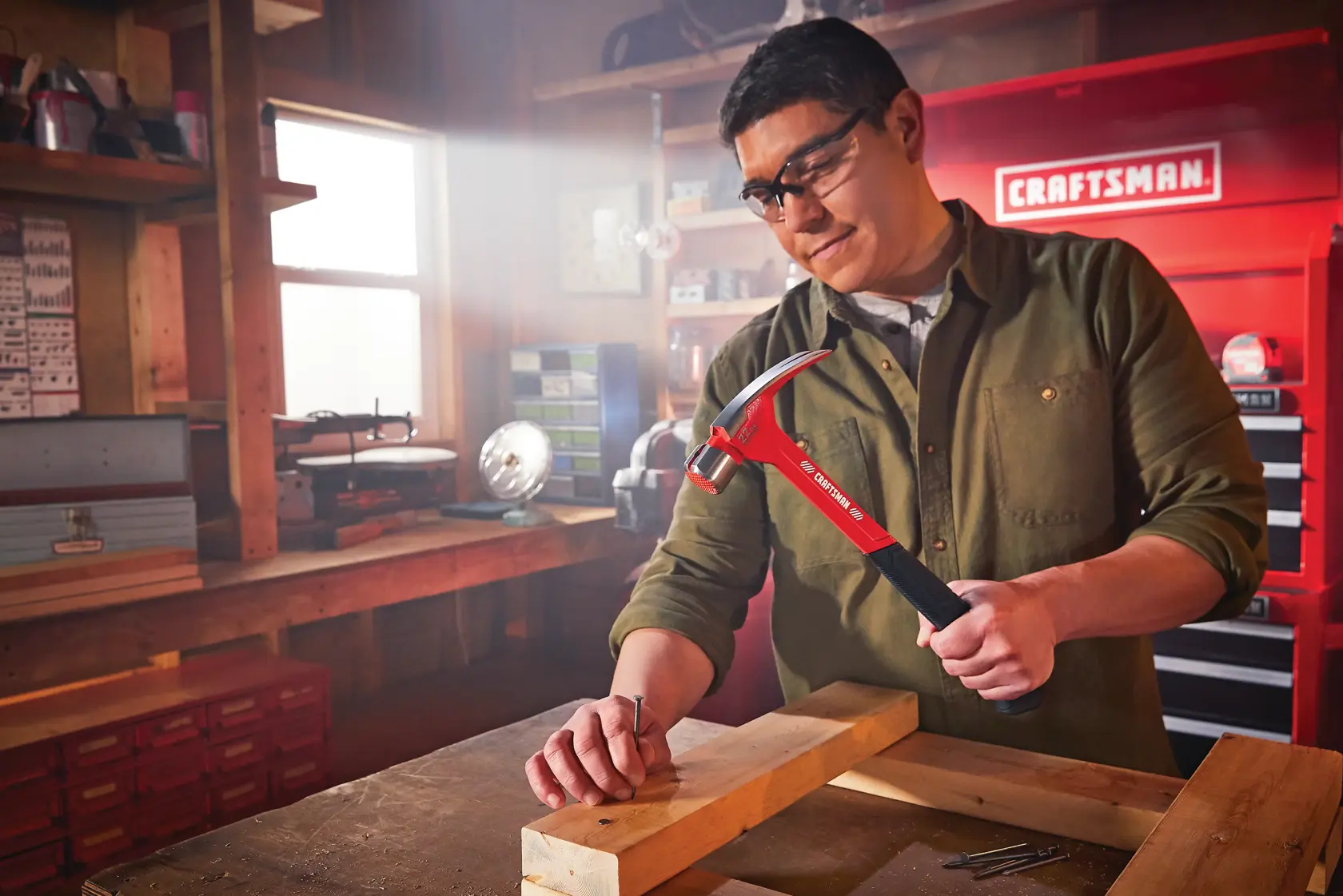 View of CRAFTSMAN Hammers: One-Piece Steel being used by consumer