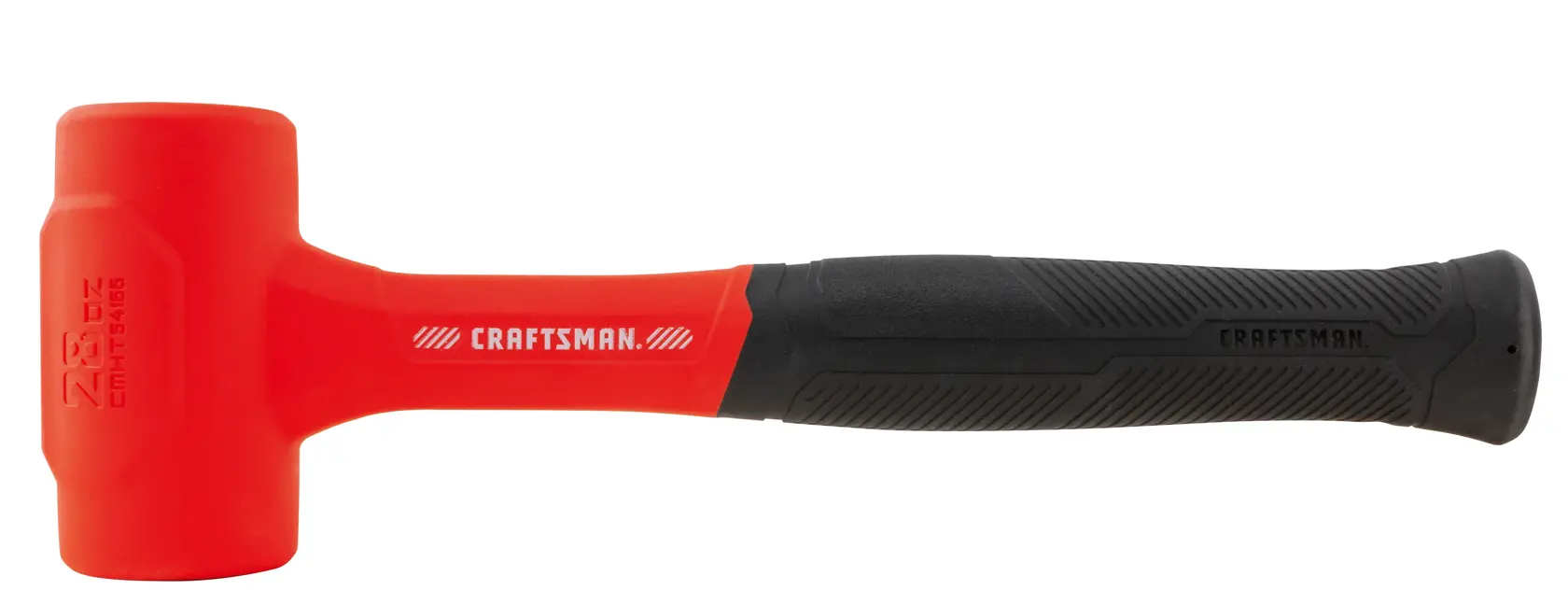 Craftsman dead blow hammer CMHT51346 white background beauty shot side angle