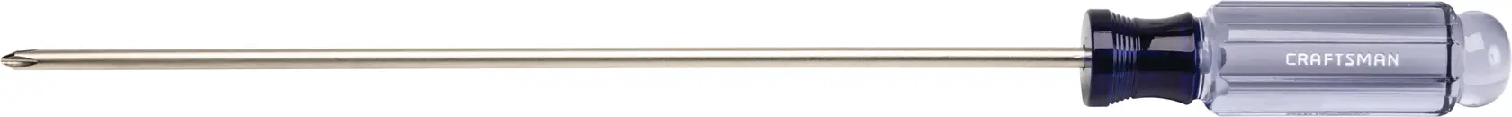 Craftsman extra-long Phillips screwdriver CMHT65076 white background beauty shot side angle