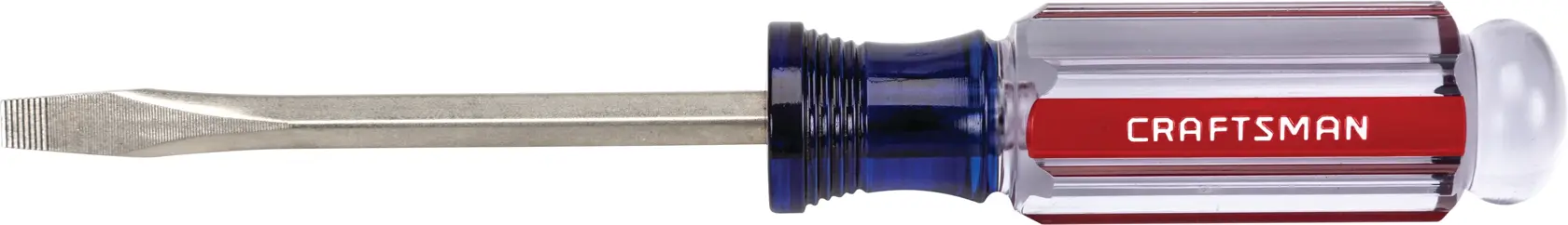 Craftsman slotted screwdriver CMHT65044 white background beauty shot side angle