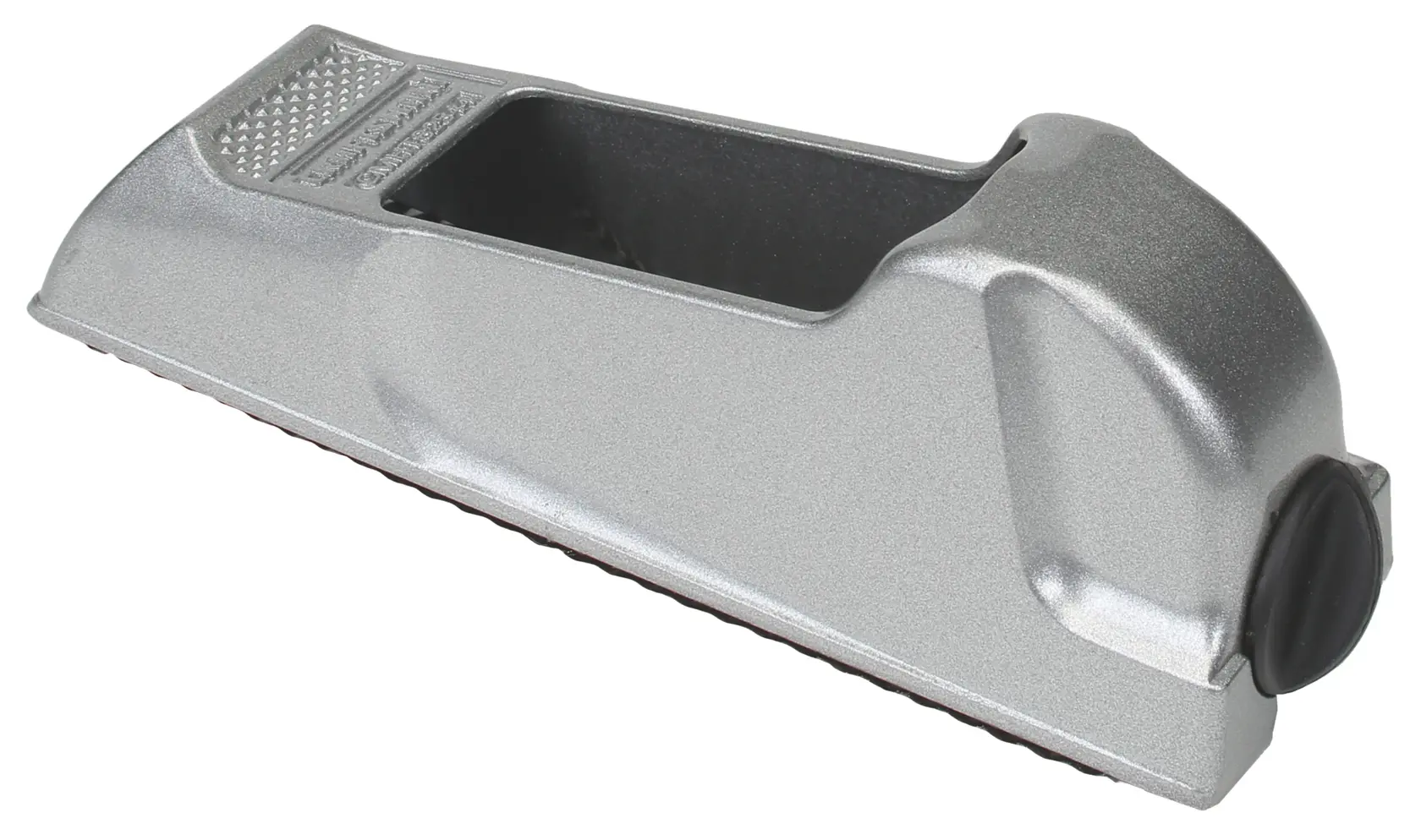 Stanley Surform plane 21-296 silver body white background beauty shot angled left