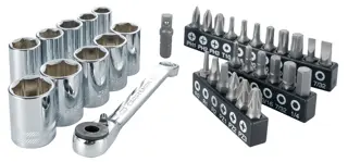View of CRAFTSMAN Sockets: Set on white background