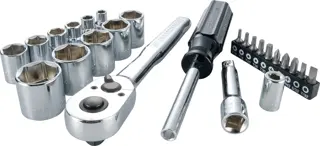 View of CRAFTSMAN Sockets: Set on white background