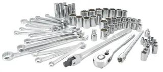 View of CRAFTSMAN Mechanics Tool Set on white background