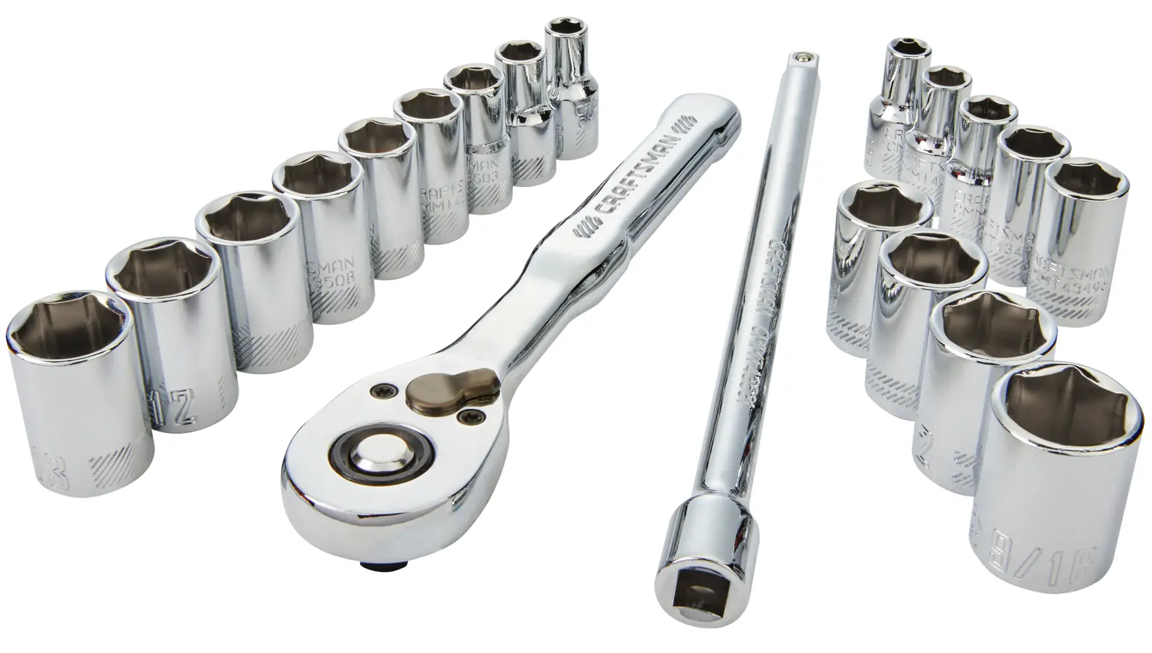 CRAFTSMAN 20 piece Low Profile 1/4" Drive Mechanics Set view 1