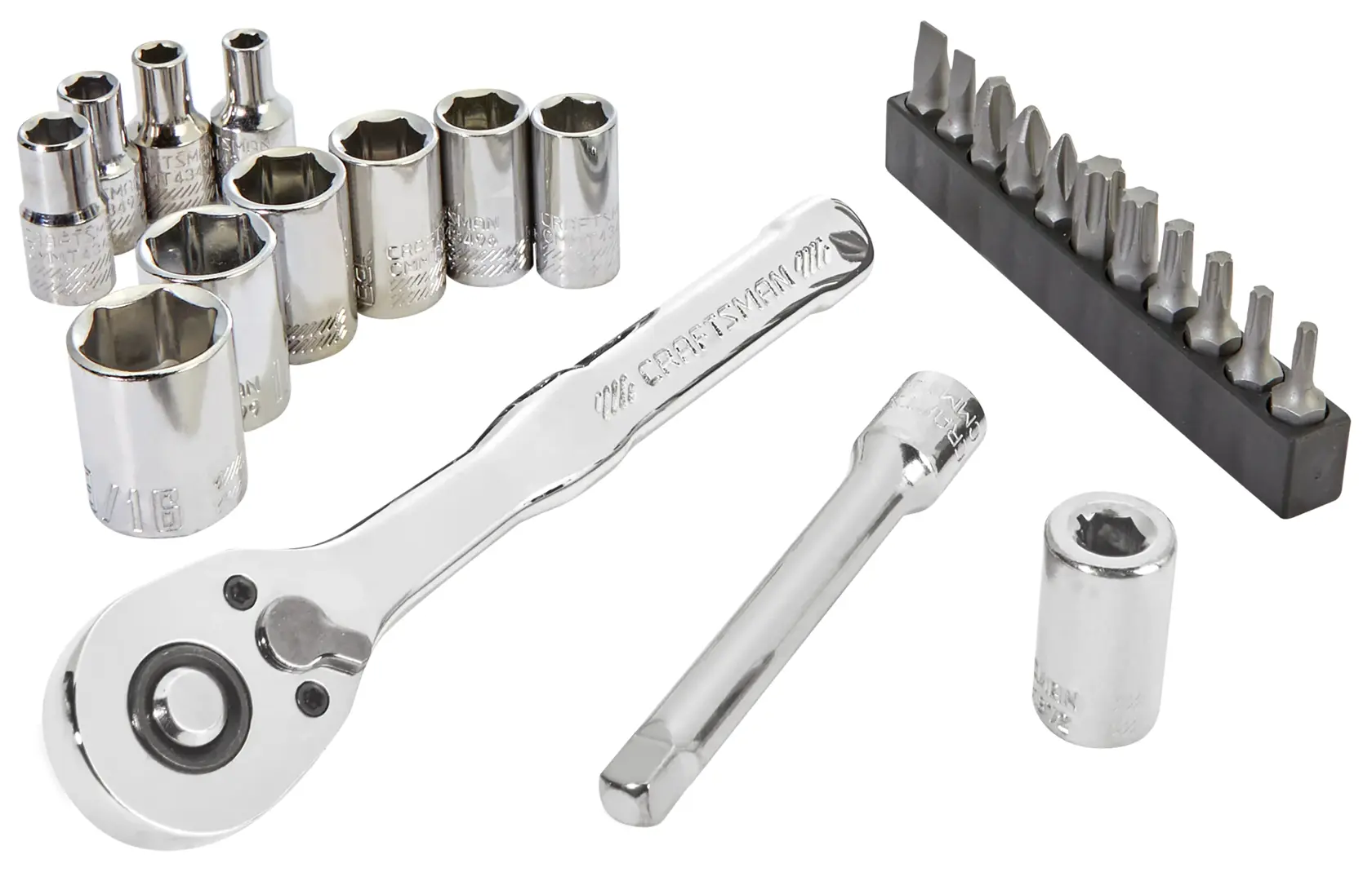 CRAFTSMAN® Ensemble D’outils À Prise 1/4 Po Sae Pour Mécanicien (24-Pièces)