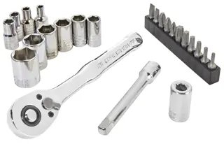 CRAFTSMAN Low Profile 24PC 1/4IN DR Nano Mech Set SAE LOW PRO view 1